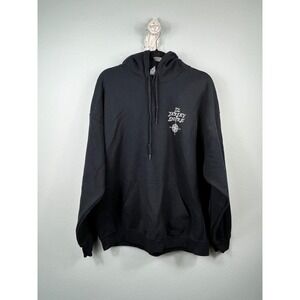 THE JERSEY SHORE Sweatshirt Hoodie Black Gildan Heavy Blend‎ East Coast Beach